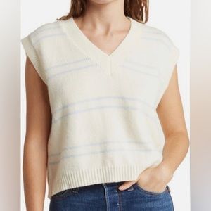 FRNCH PARIS cropped sweater vest